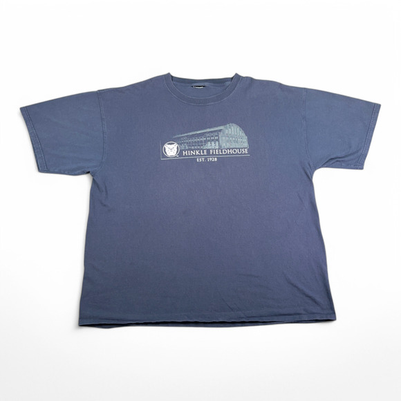 Butler University Shirt Adult 2XL Blue Hinkle Fieldhouse Indiana Basketball Y2K - Picture 1 of 8